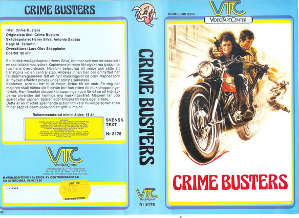 CRIME BUSTERS (Vhs-omslag)
